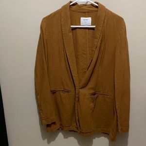 Linen blend blazer